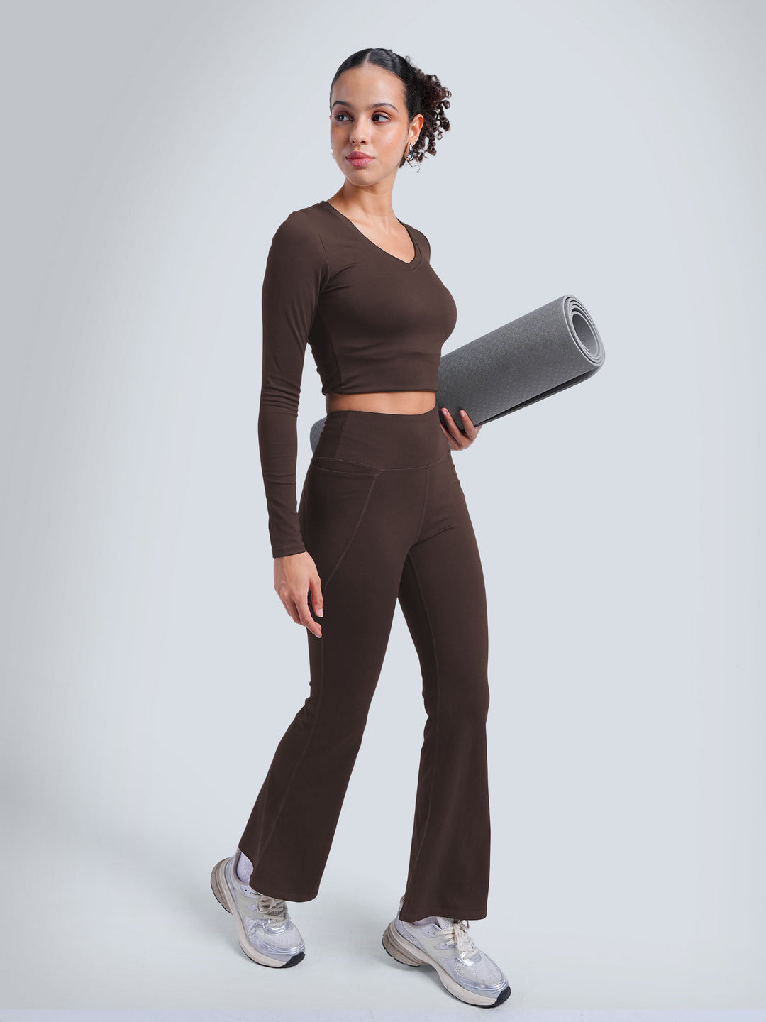 Brown Sculpt Bootcut Leggings