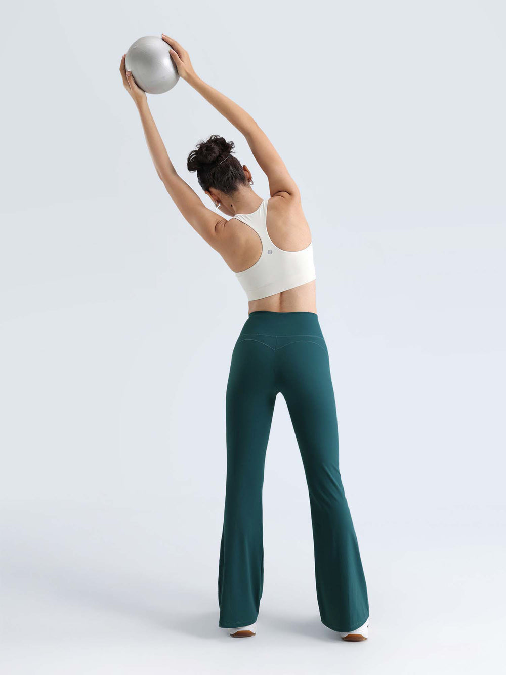 Teal Contour Flared Leggings