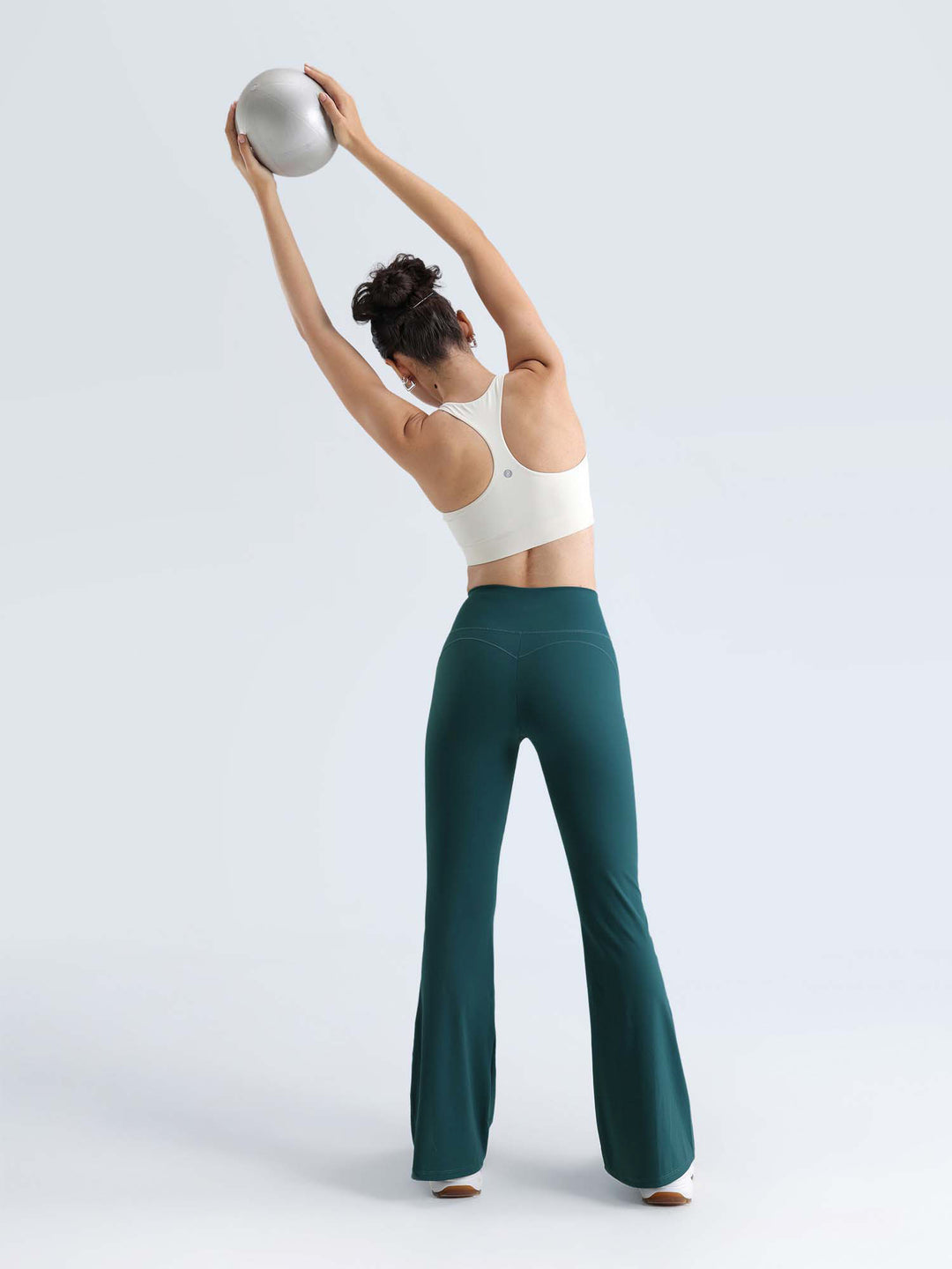 Teal Contour Flared Leggings