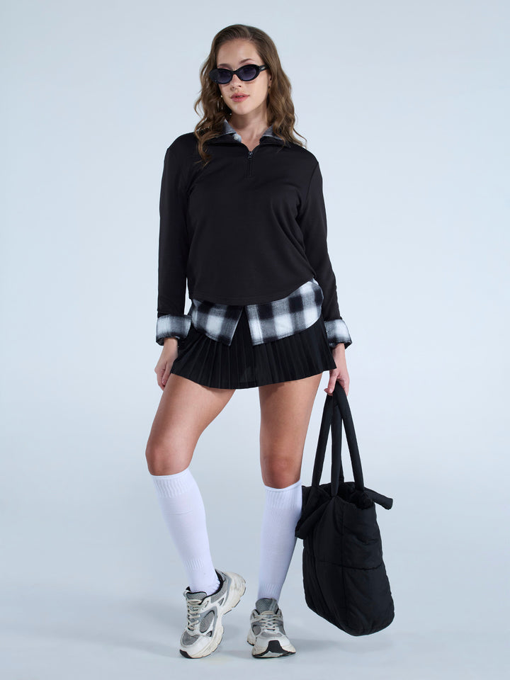 Black Adaptive Quarter Zip