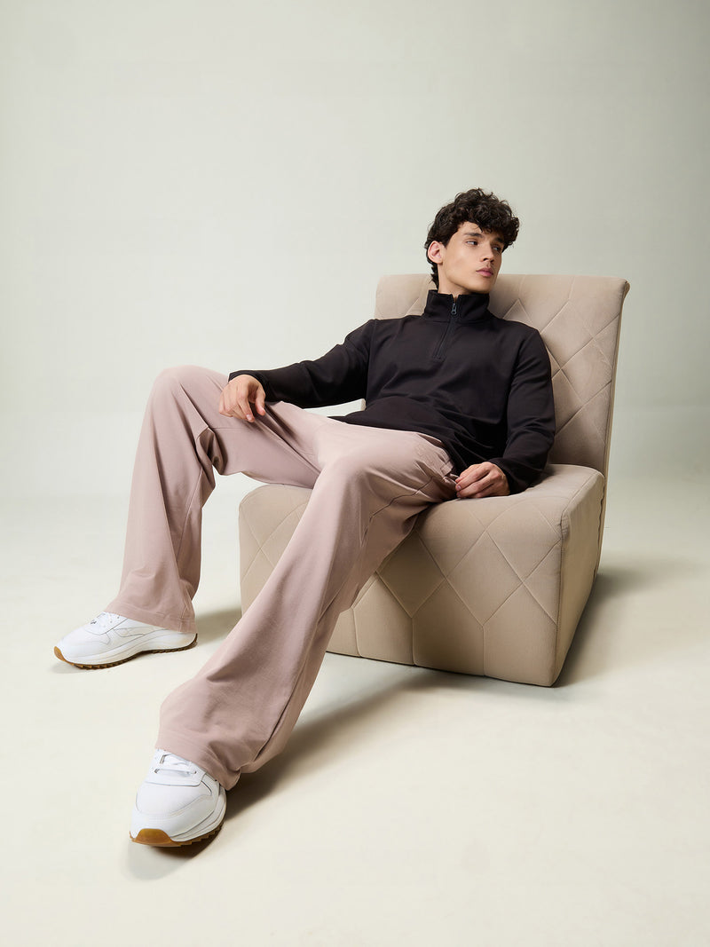 Black Modal Half Zip