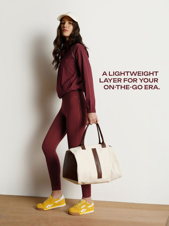 Maroon Rally Quarter Zip Jacket
