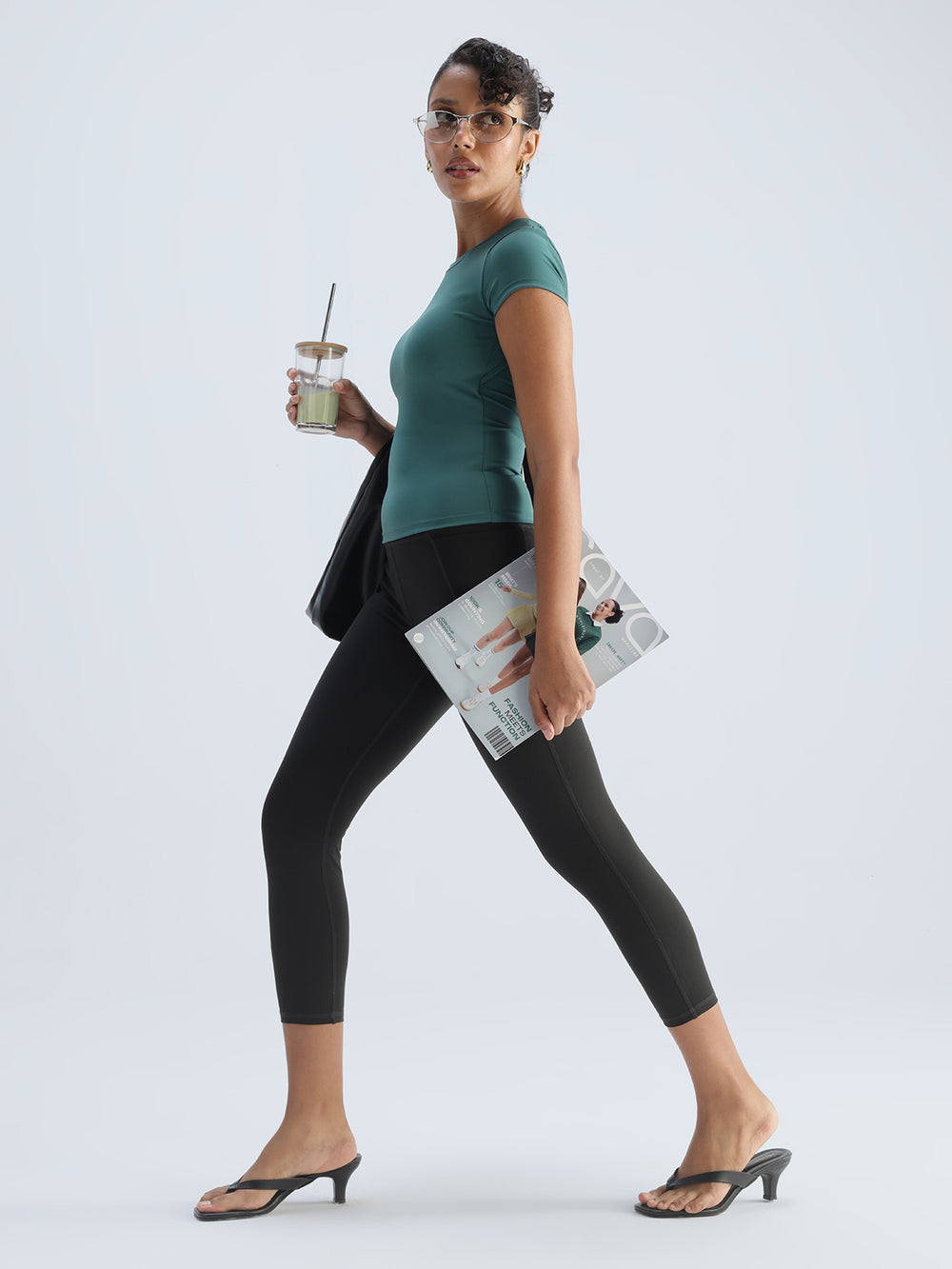 Green Sleek Backless Built-in Top