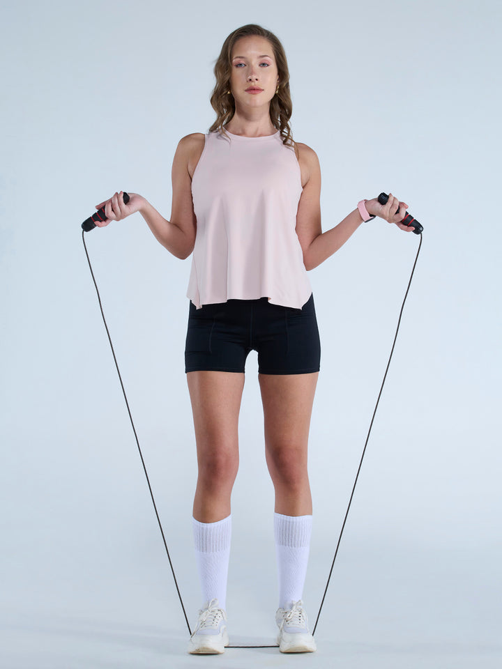 Blush Overlap Tank