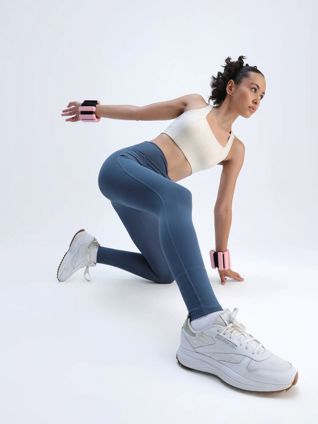 Steel Blue Hourglass Snug Leggings