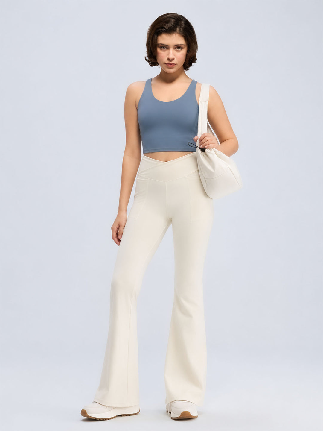 Steel Blue Refine Crop Tank