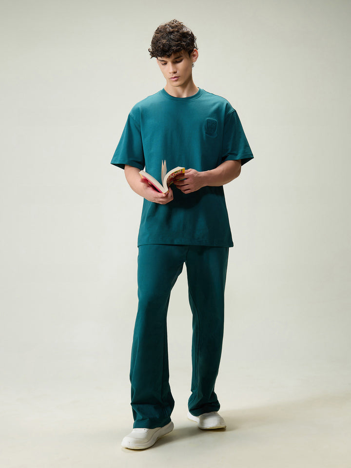 Green Wide Leg Joggers