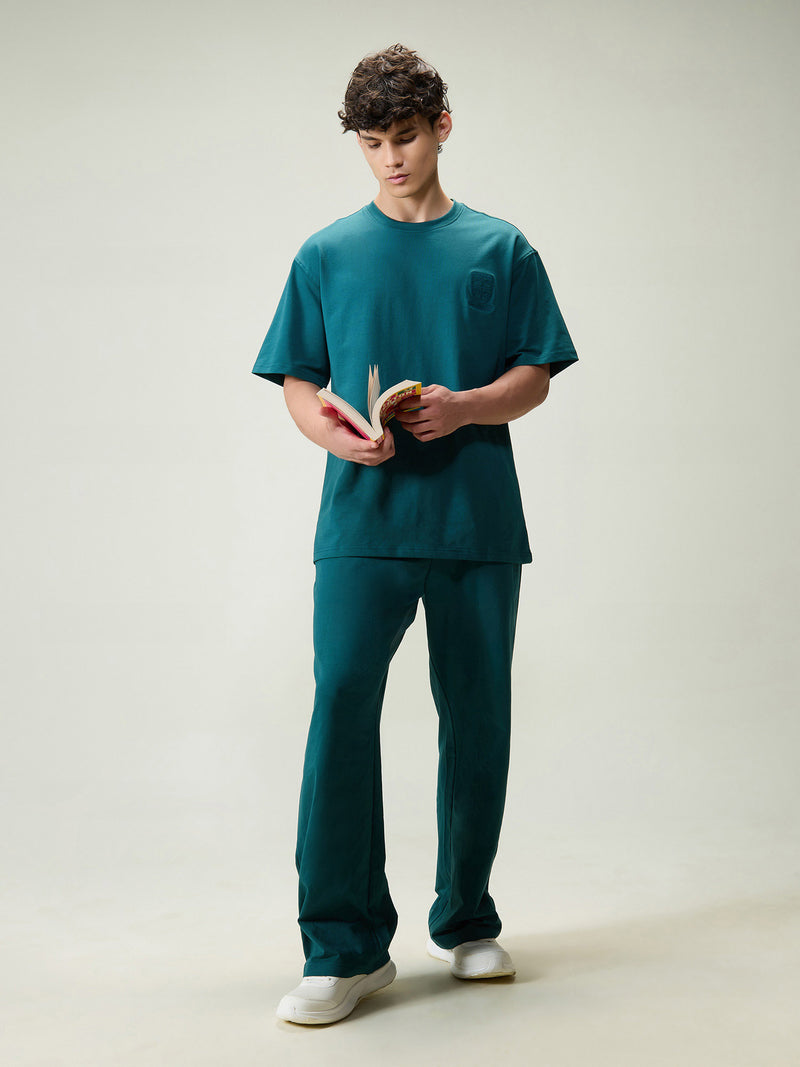 Green Wide Leg Joggers