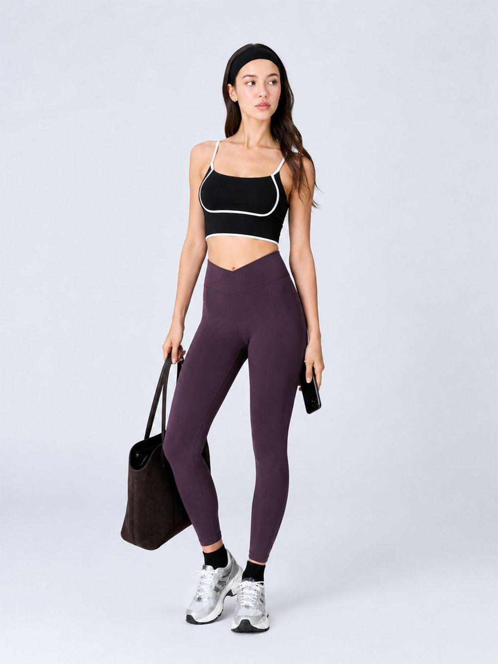 Wine Hourglass Snug Leggings