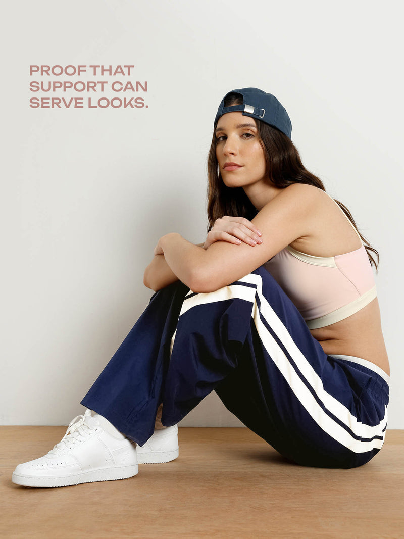 Blush Splitline Sports Bra
