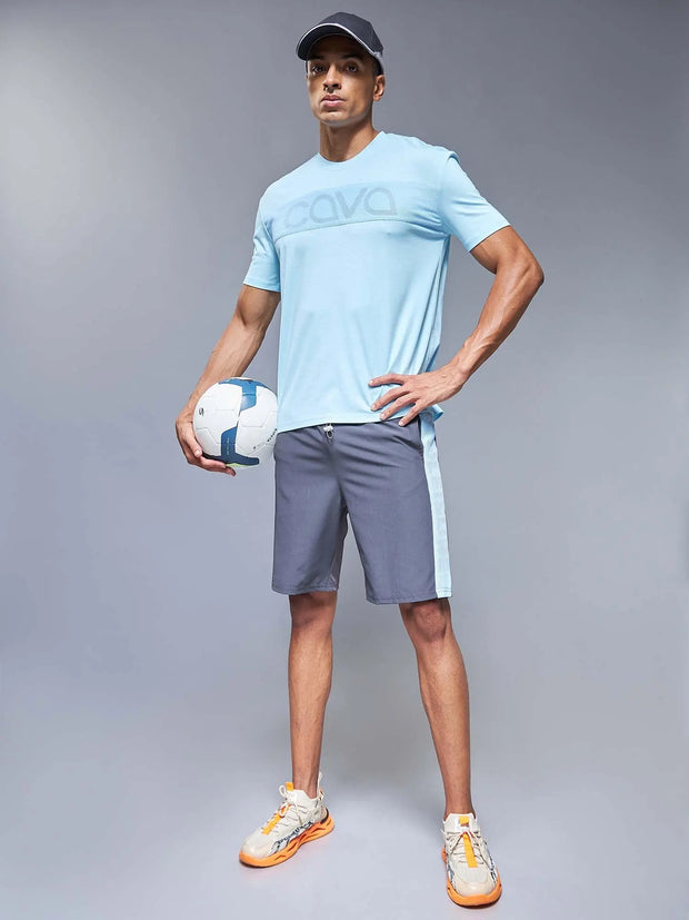 Light Blue Chase Rapid Dry Shorts CAVA athleisure