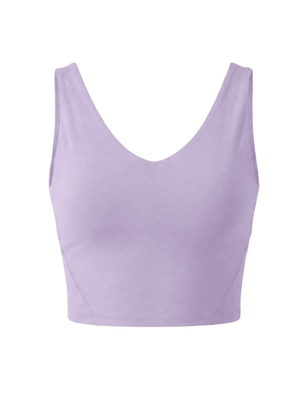 Lilac Refine Crop Tank