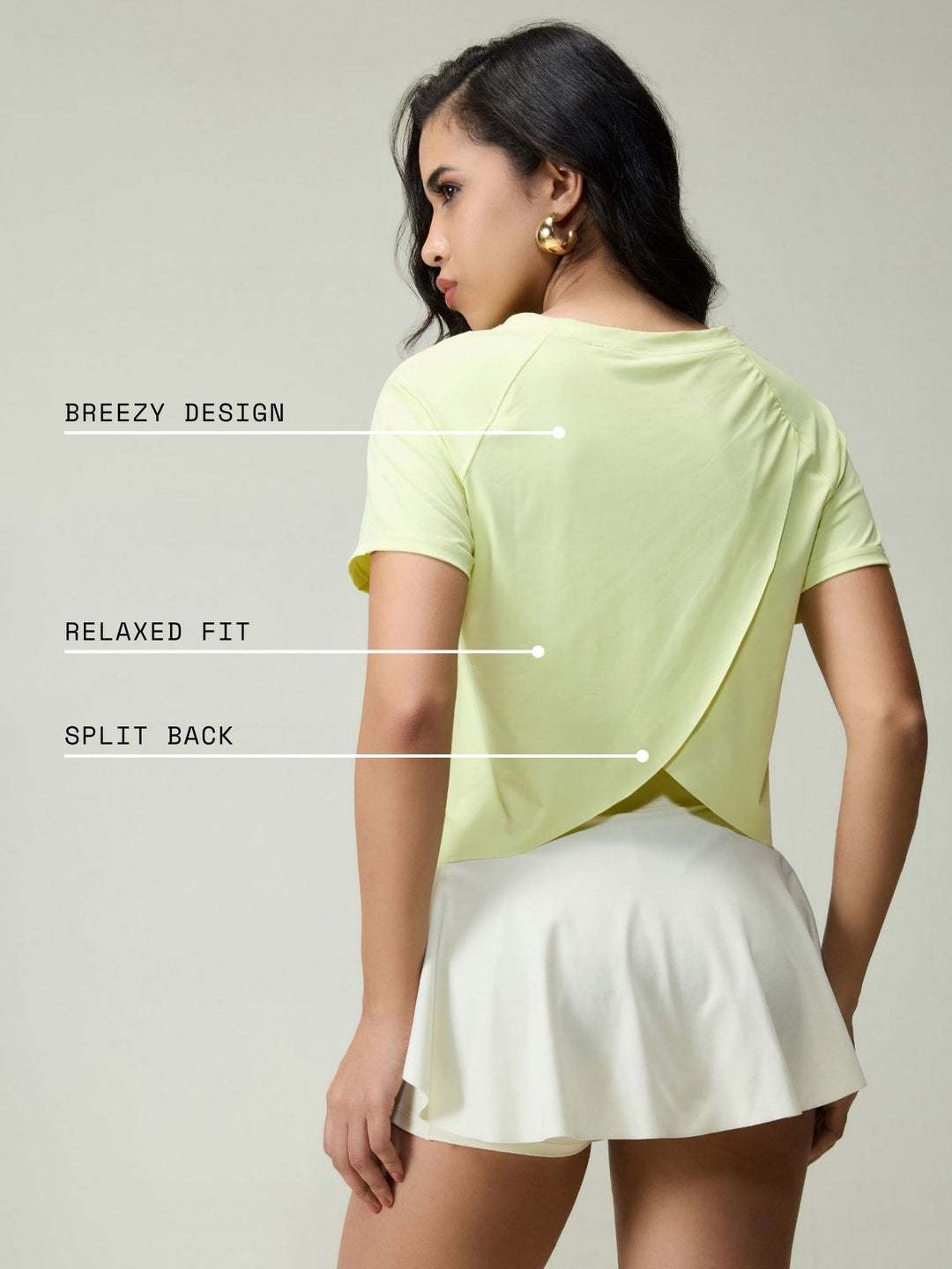 Lime Overlap Tee