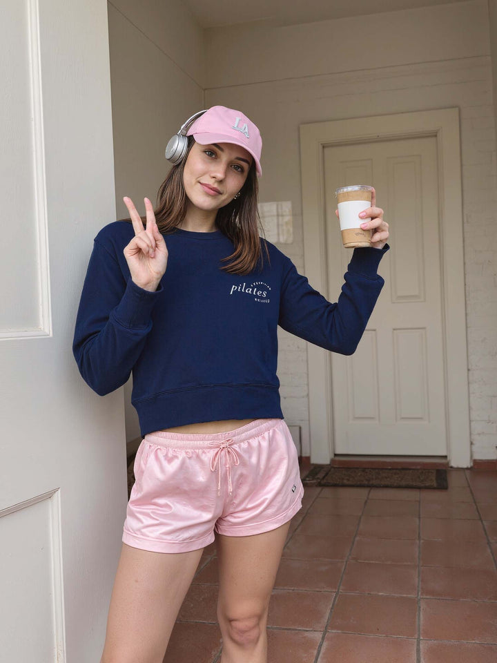 Navy Pilates Club Sweatshirt