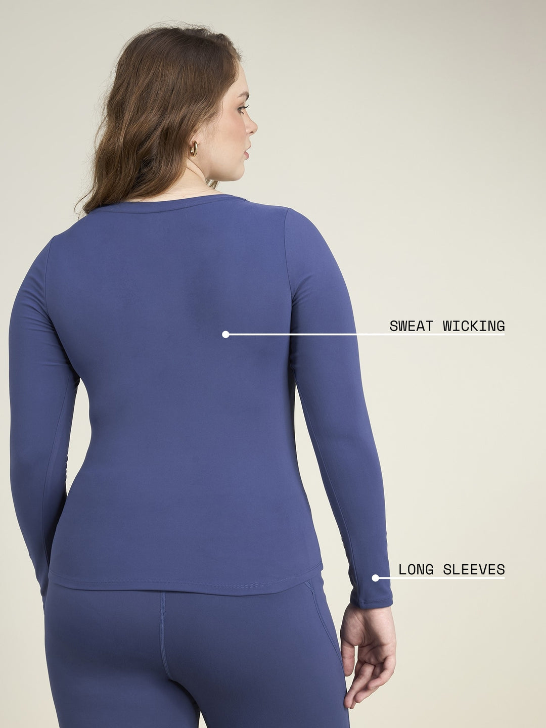 Navy Sculpt Scoop Top