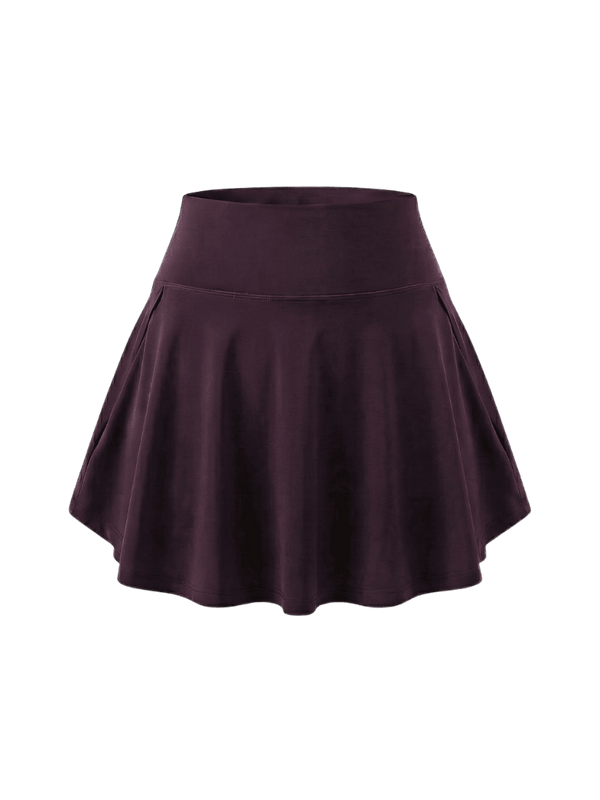 Wine Swirl Tennis Skorts