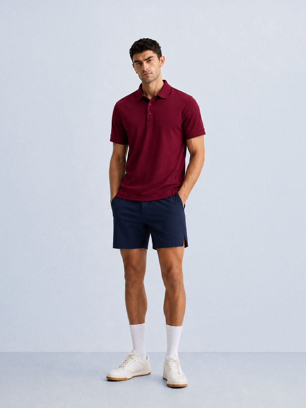 Burgundy Ace Bond Polo