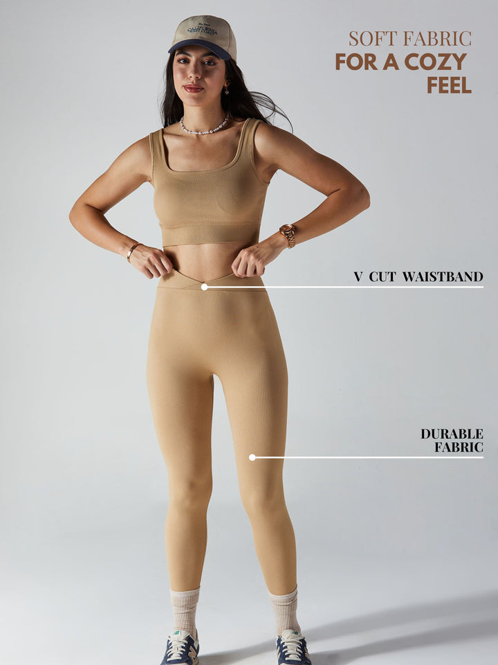 Nude Aspire V-Waist Leggings