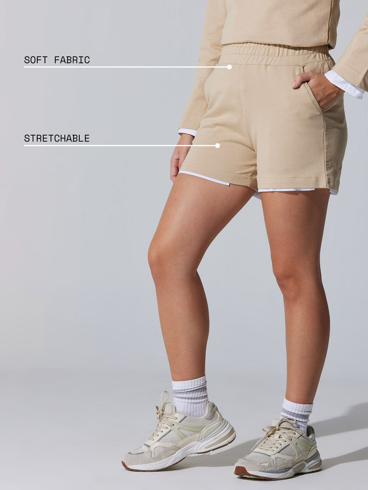 Beige ZenFeel Shorts