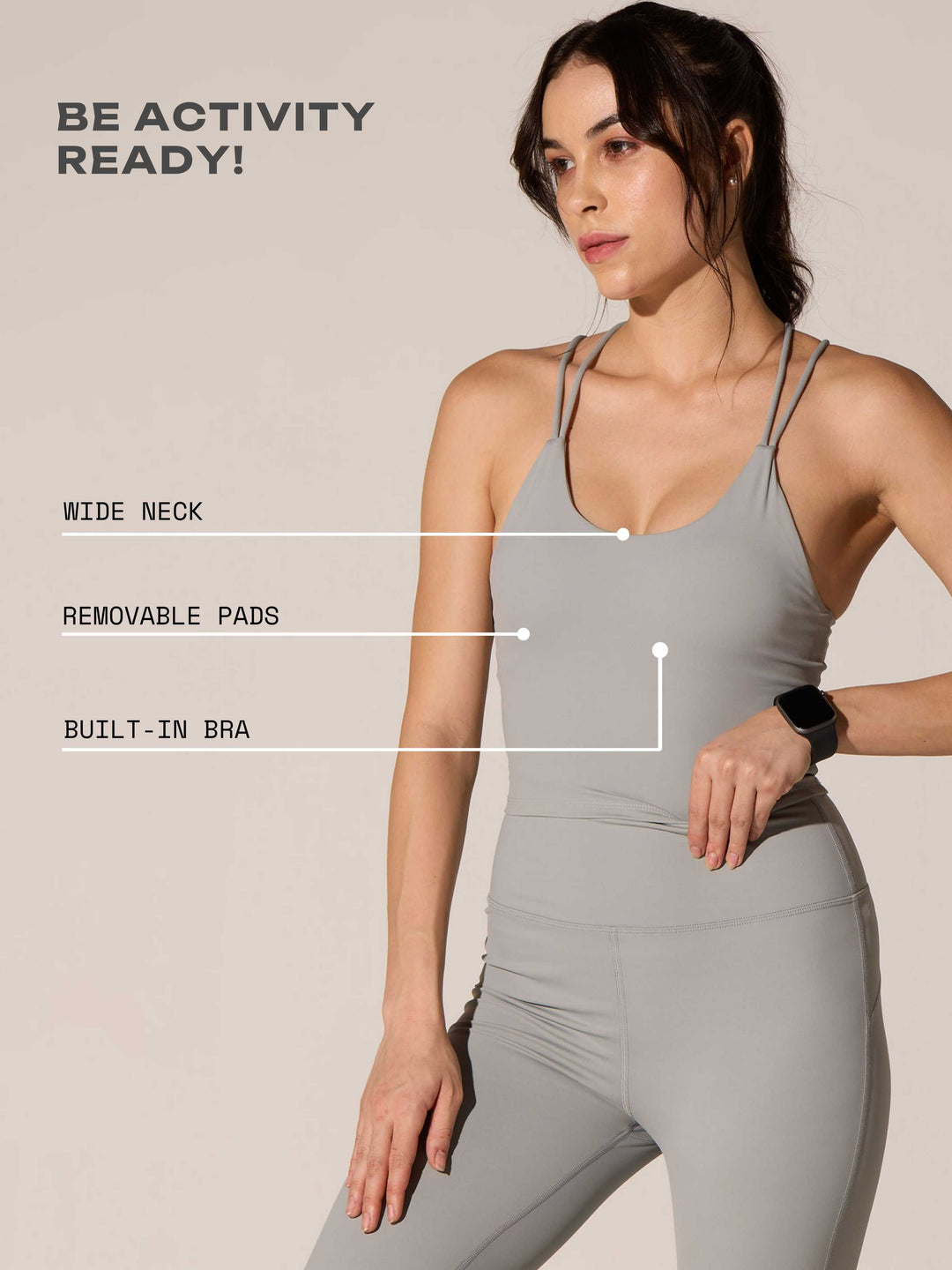 Grey Built-In Brisk Top