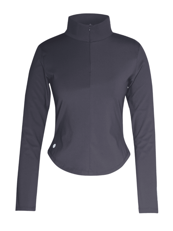 Charcoal Zip-It-Up Top