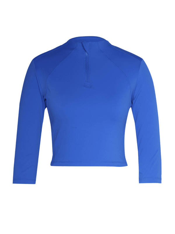 Cobalt Silhouette Zip Top