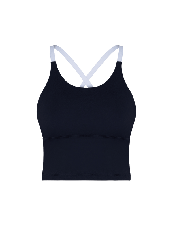 Black Cross Back Sports Bra