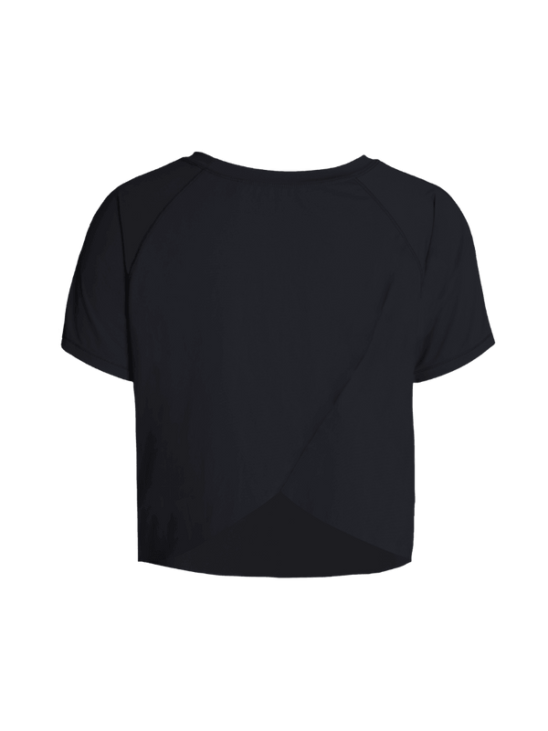 Black Overlap Tee