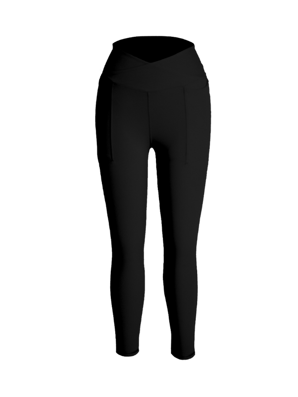 Black Hourglass Snug Leggings