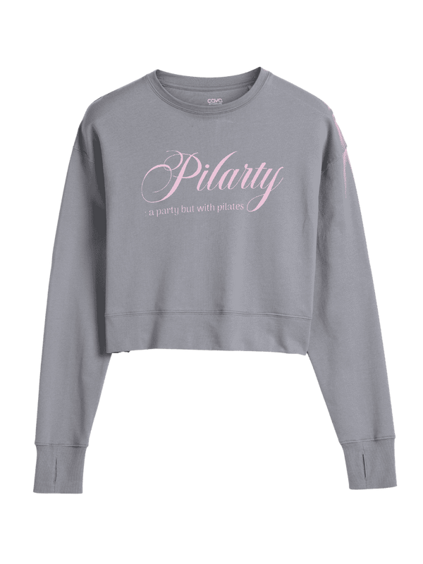 Grey Pilates Club Sweatshirt