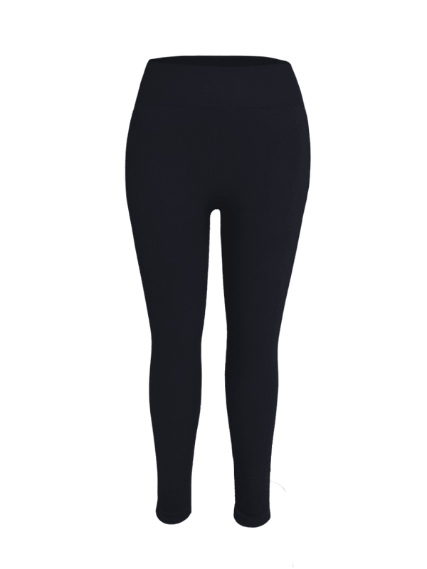 Raven Black Seamless Cinched Leggings