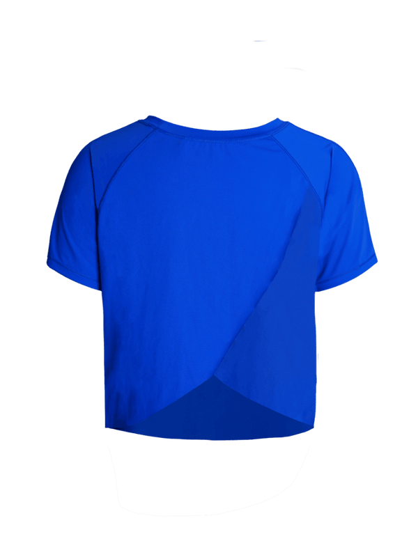 Cobalt Overlap Tee
