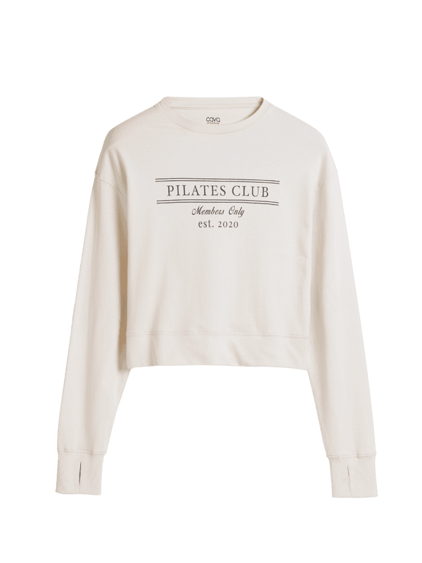 Cream Pilates Club Sweatshirt