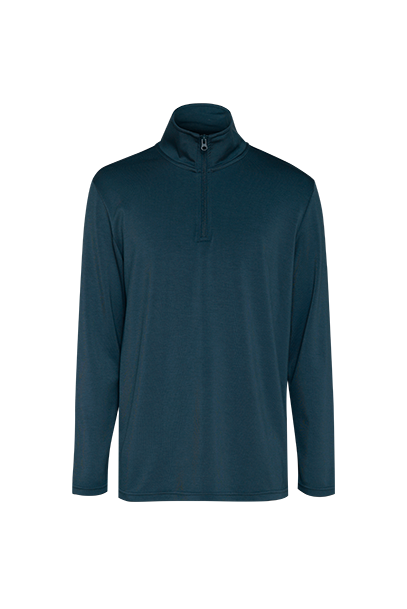 Petrol Blue Modal Quarter Zip