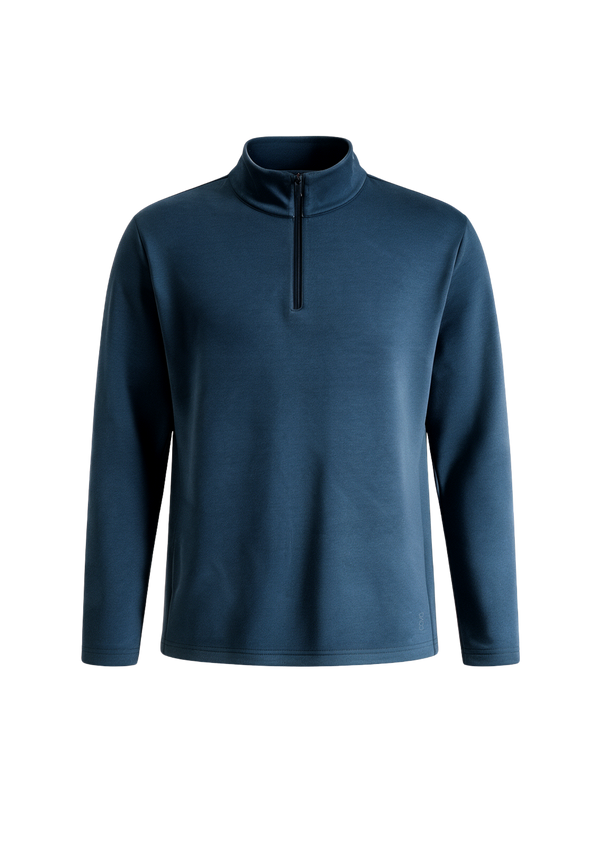 Petrol Blue Mello Quarter Zip