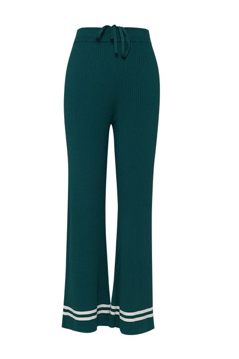 Pine Rib-knit Trousers