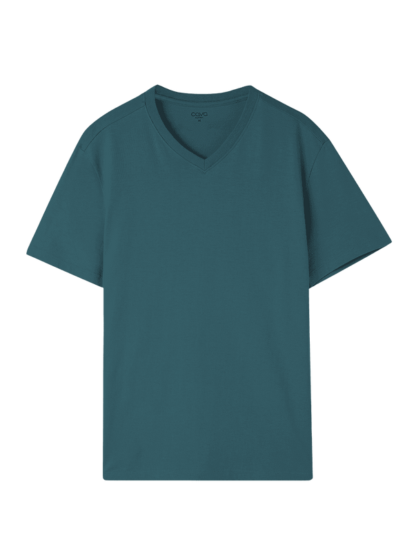Pine Supima V Neck T-Shirt - Regular Fit