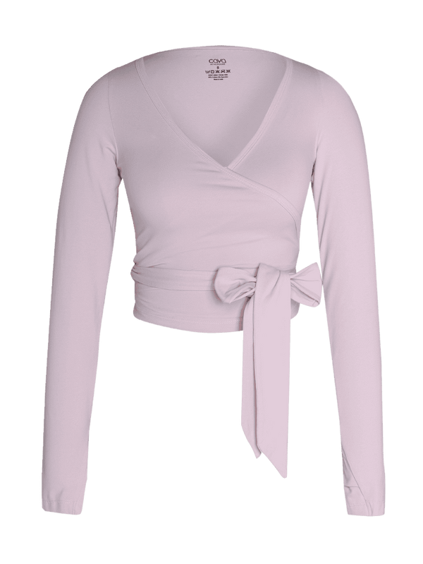 Pink Cotton Wrap Top