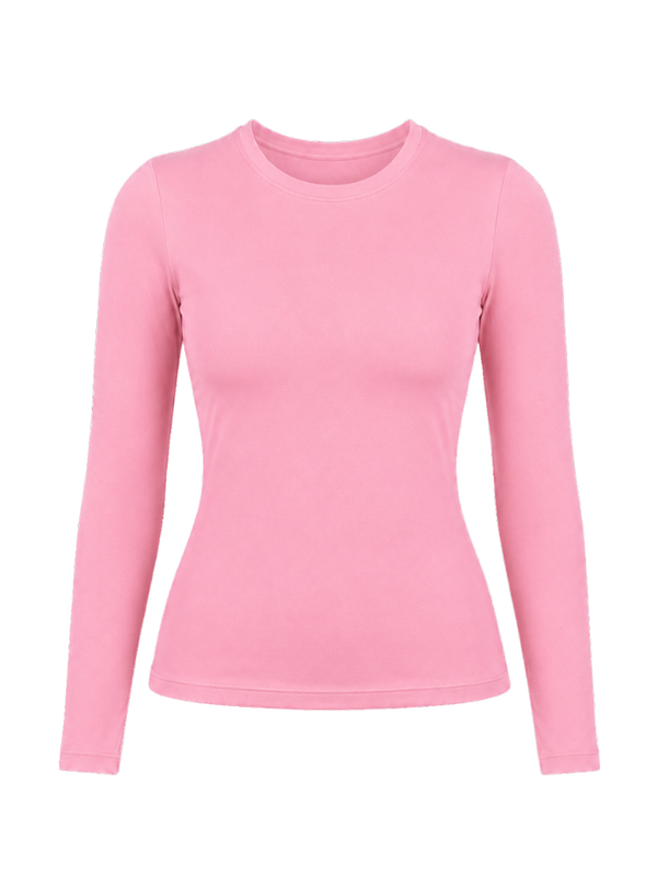 Pink Sculpt Crew Top