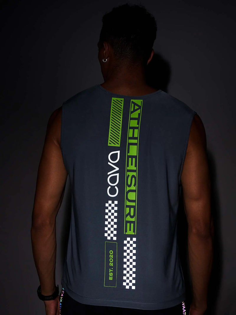 Reflex Grey Tank Tee CAVA athleisure