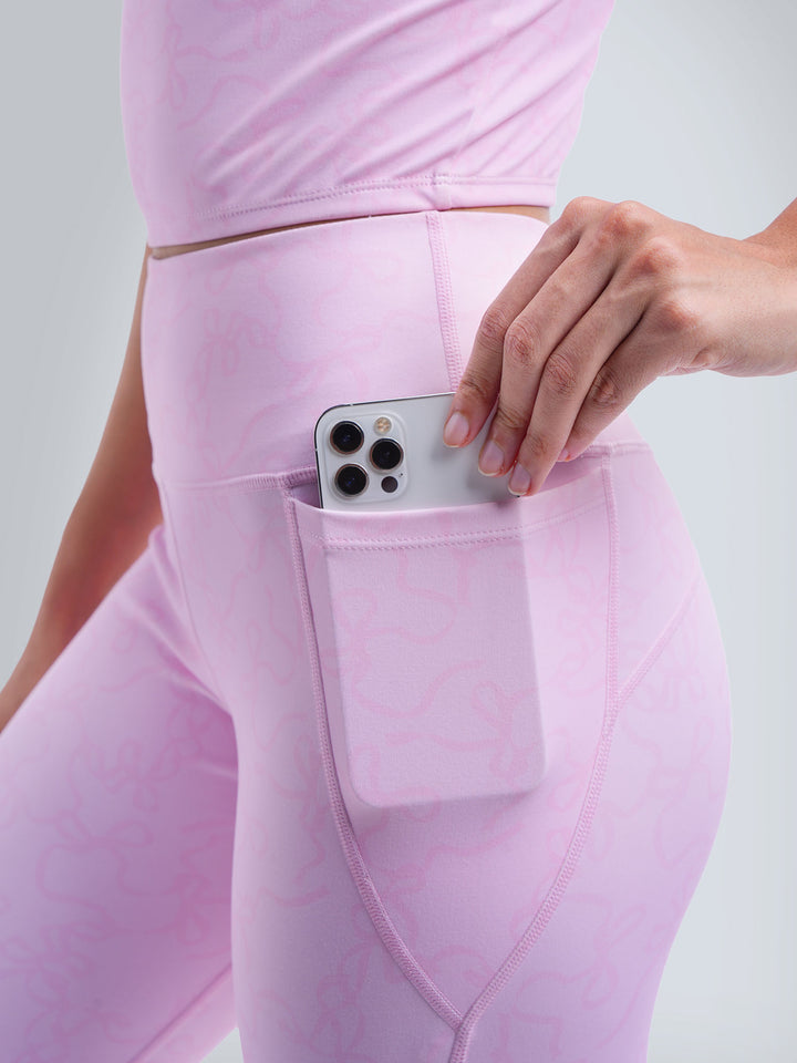 Pink Bow Sculpt Core Leggings