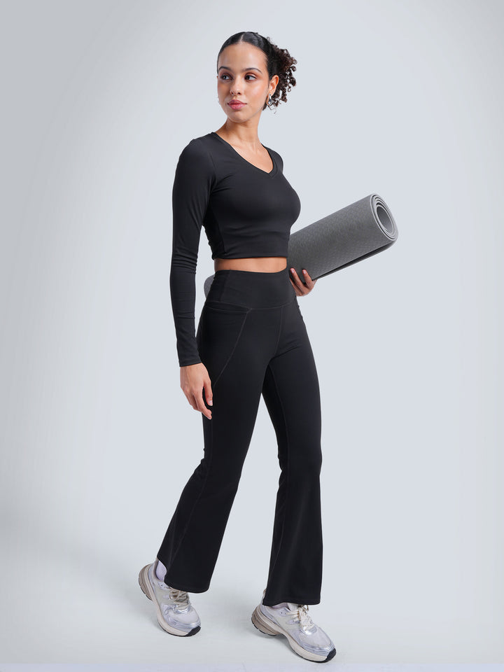 Black Sculpt Bootcut Leggings