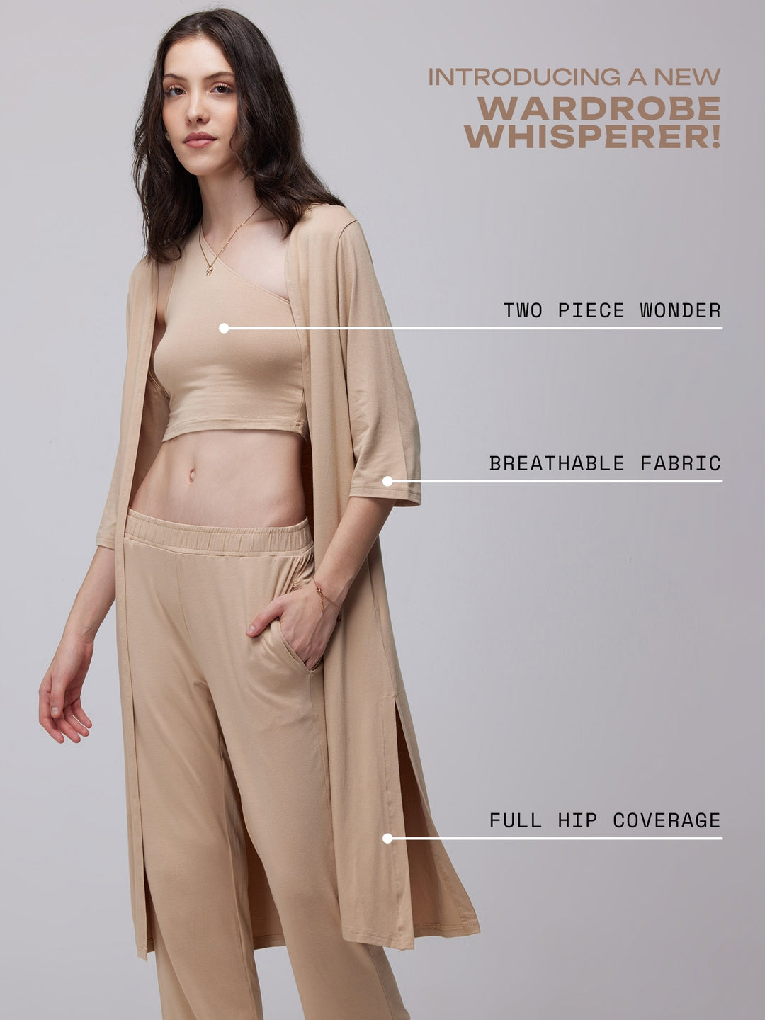 Sand Airy Two-Piece