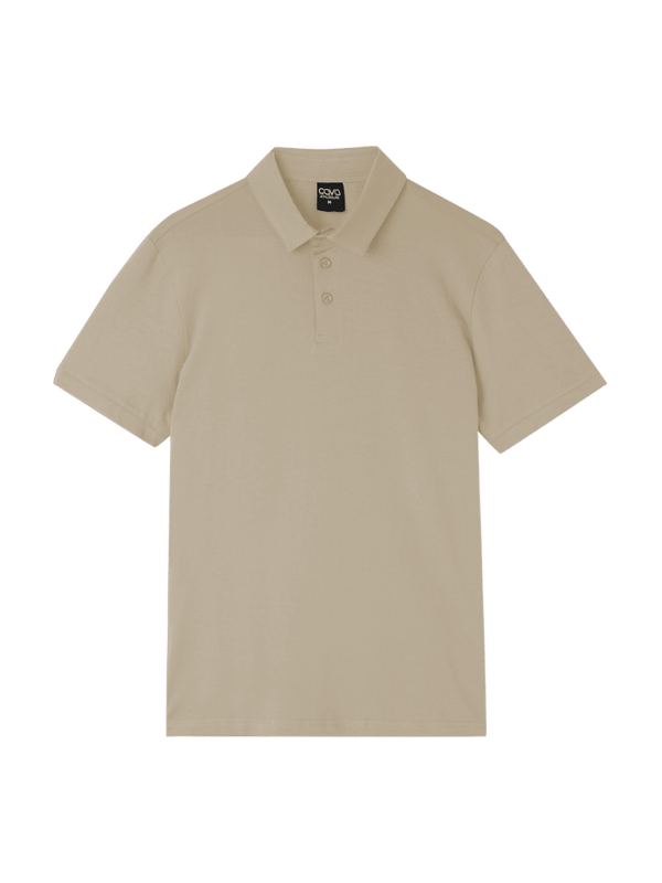 Sand Supima Polo T-Shirt - Regular Fit