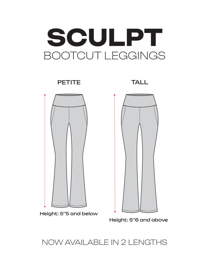 Black Sculpt Bootcut Leggings