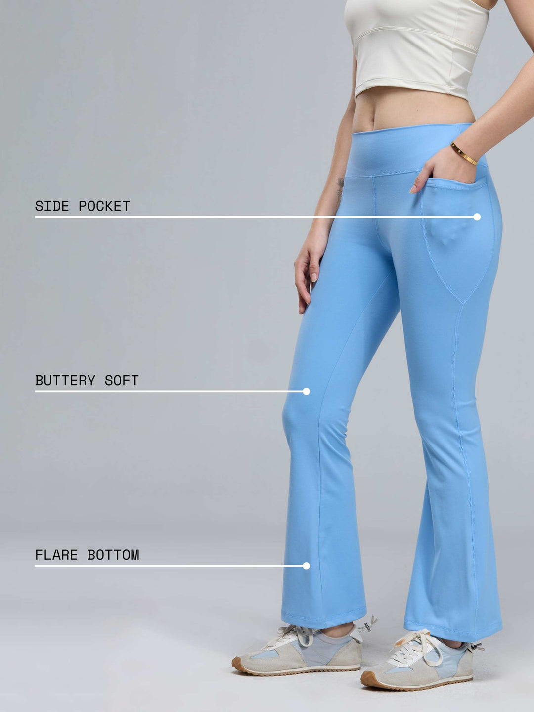 Sky Blue Sculpt Leggings