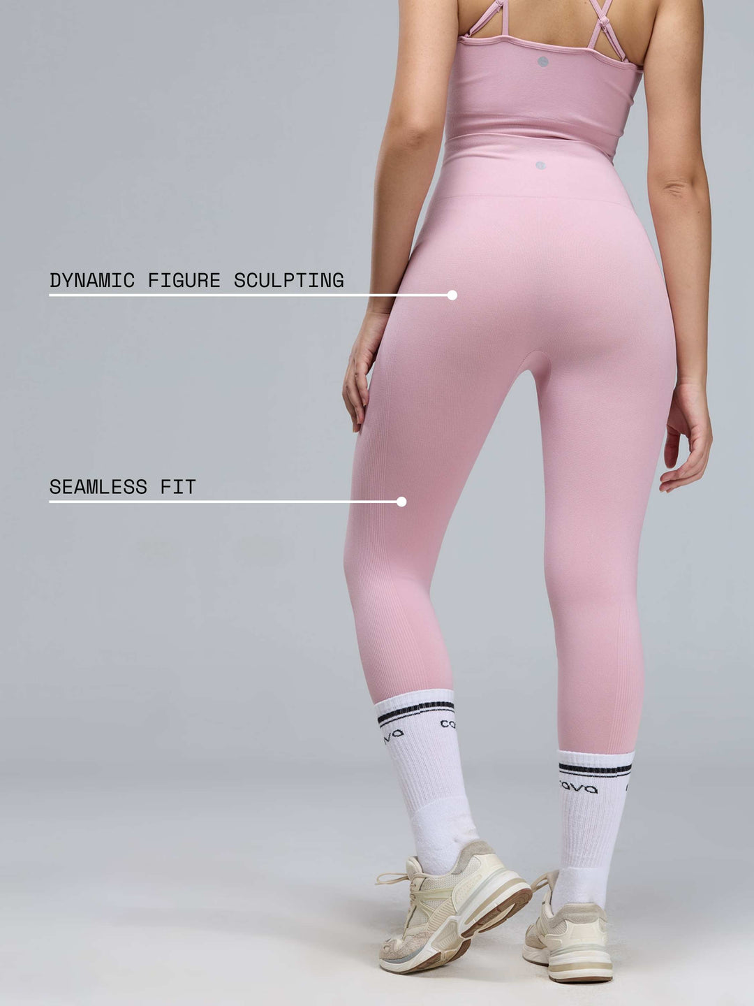 Pink Sky Rise Leggings