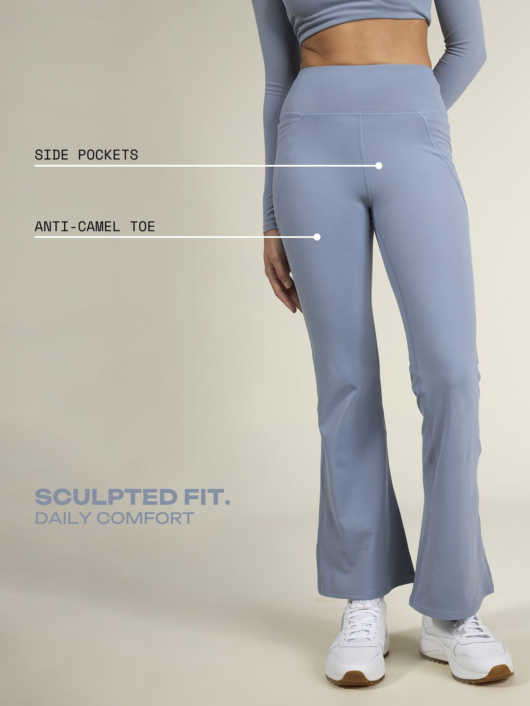 Storm Blue Sculpt Bootcut Leggings