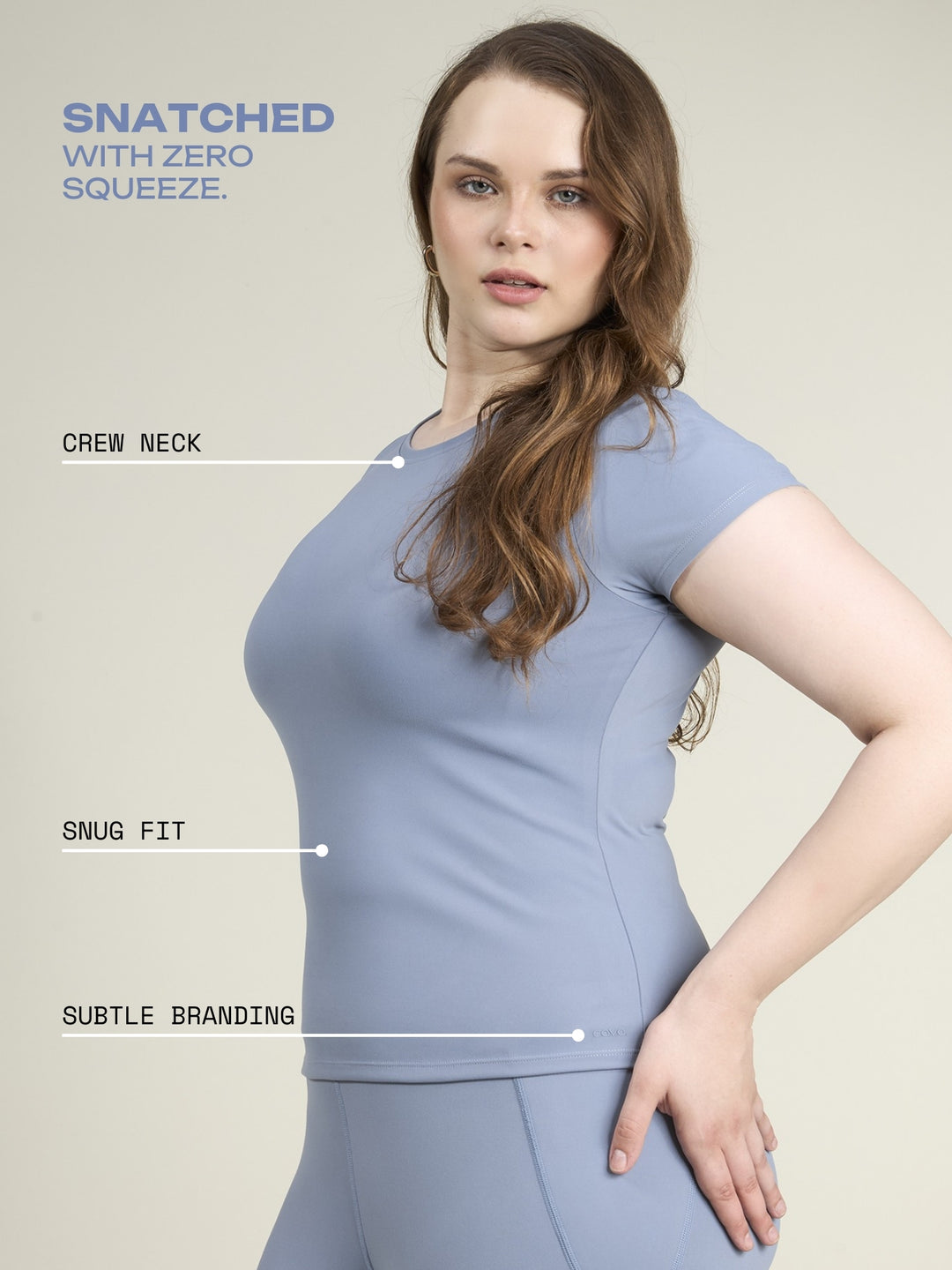 Storm Blue Sculpt Core Top