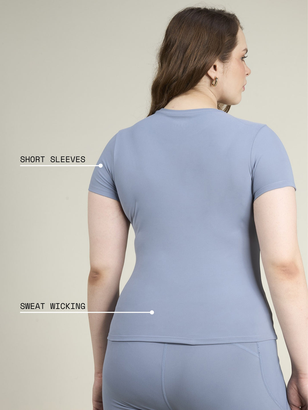 Storm Blue Sculpt Core Top